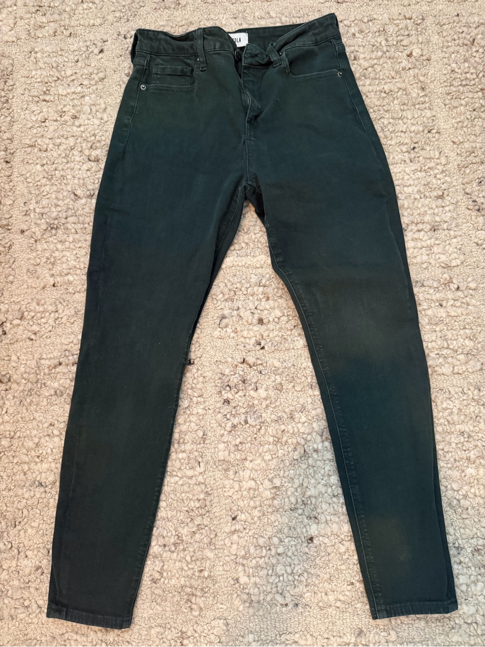 Pistola Dark Forest Green Skinny Jeans